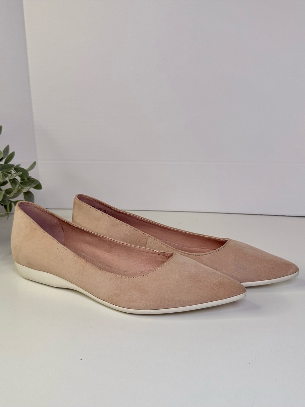 Sarto by Franco Sarto Adexie City Ballet Flats Blush Pink Suede Women's Size 10 - Picture 3 of 16